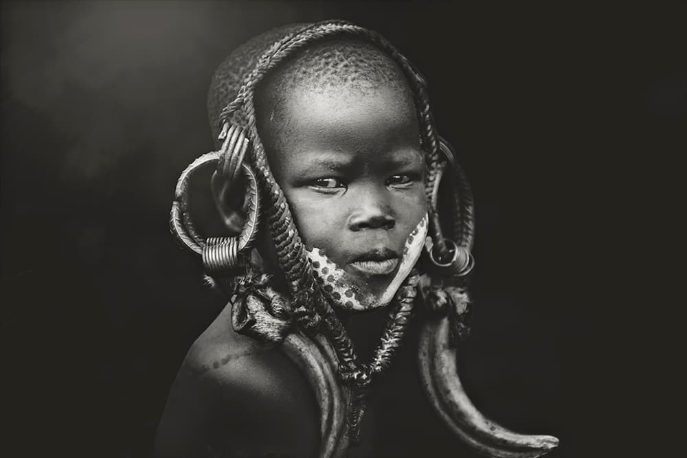 African Child Portrait by Svetlin Yosifov — canvas wall art