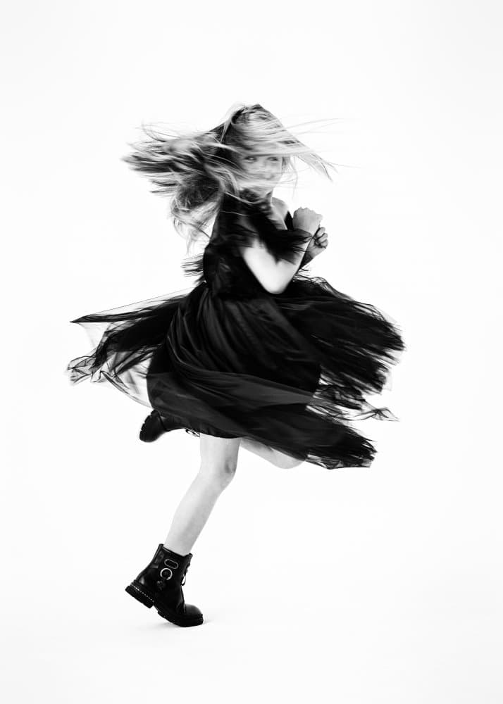 Dynamic Black Dress by Boris Belokonov — canvas wall art