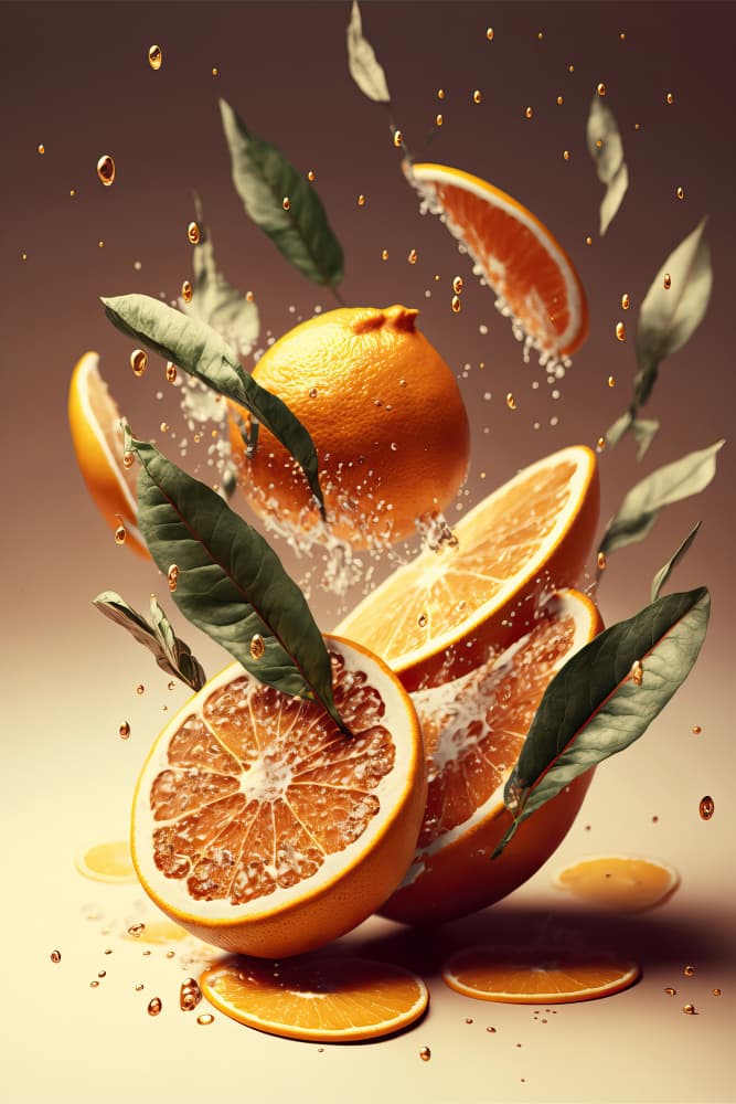 Citrus Symphony by Treechild — canvas wall art