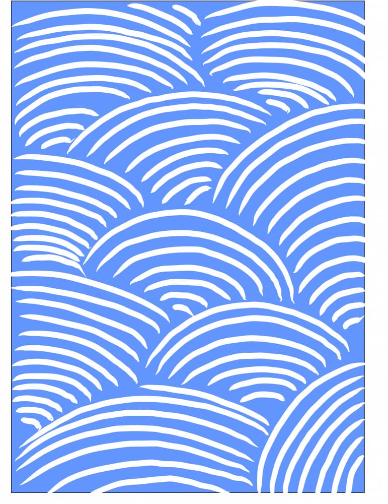 Rhythmic Blue Waves by Nicholas — canvas wall art