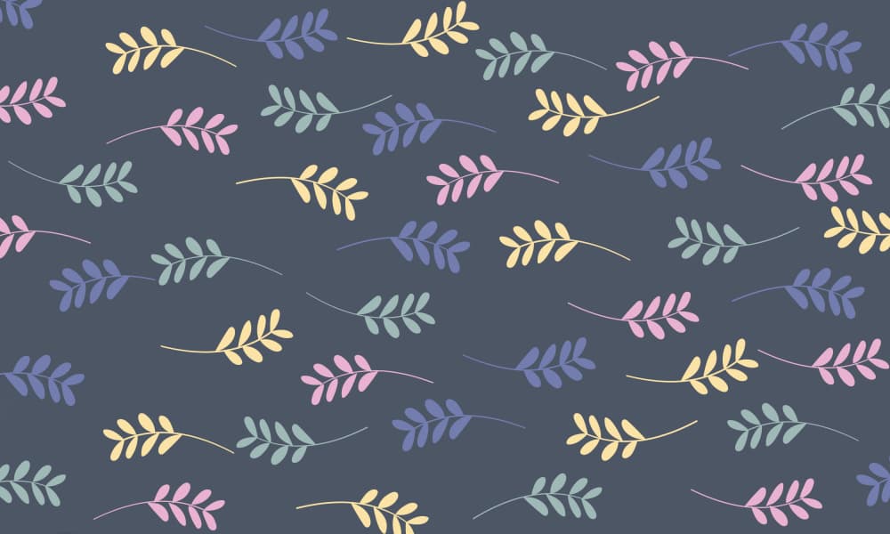Soft Leaves Pattern by Sarah Manovski — canvas wall art