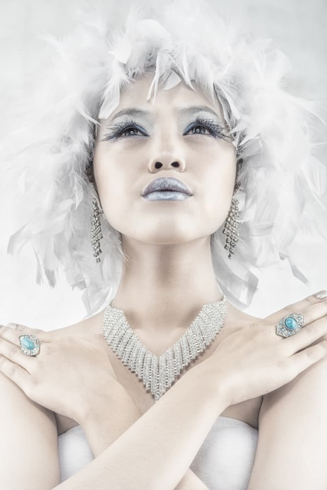 Ice Queen Portrait by Faldhy Boer — canvas wall art