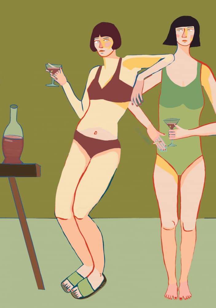 Summer Cocktail Party by Sharyn Bursic — canvas wall art