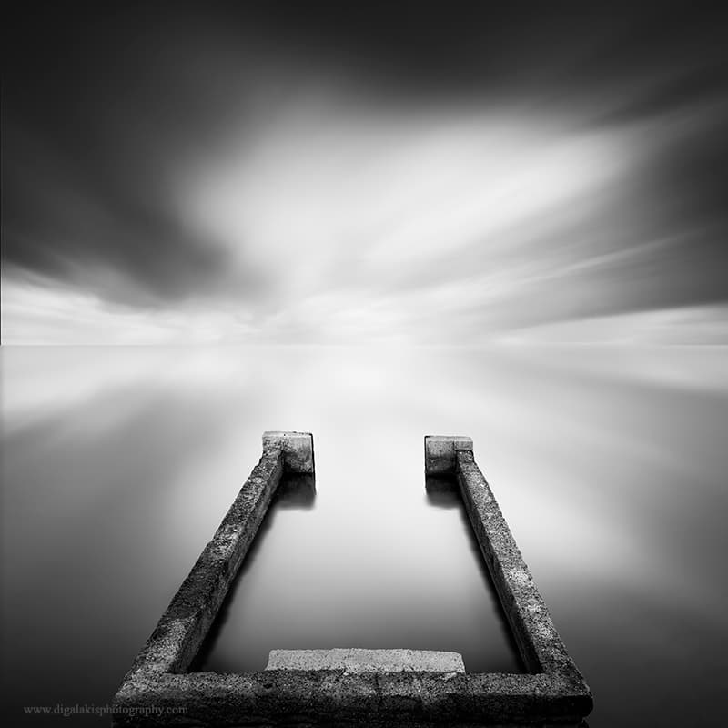 Concrete Pier Serenity by George Digalakis — canvas wall art