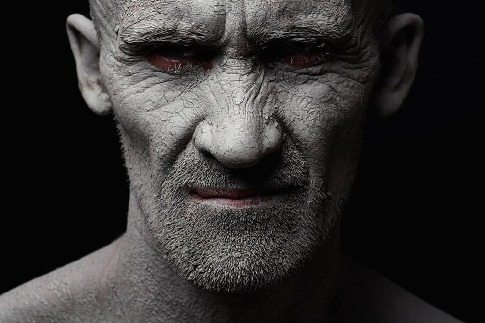 Intense Cracked Face by Boris Belokonov — canvas wall art
