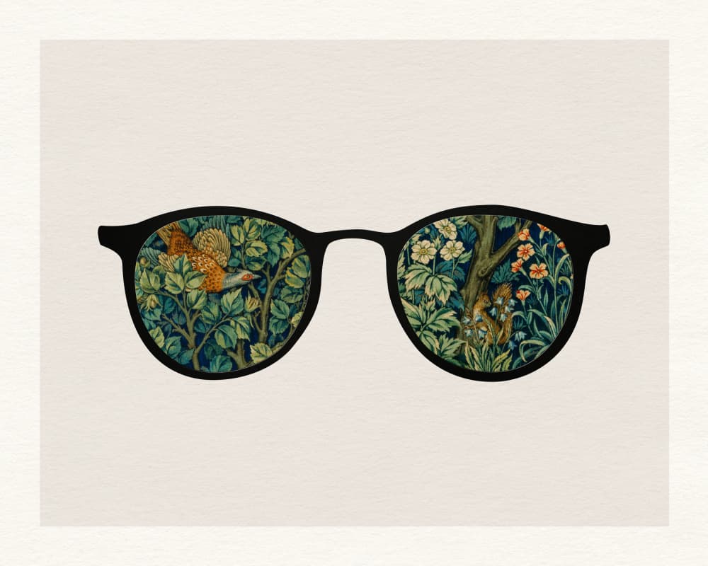 Nature Through Glasses by Wild Violets — canvas wall art