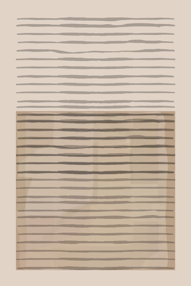 Minimalist Earthy Lines by cartissi — canvas wall art