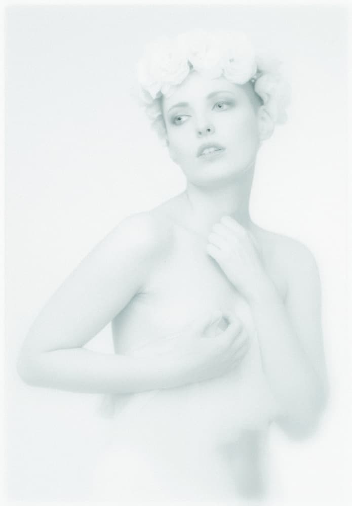 Ethereal White Woman by DAVID MINSTER — canvas wall art