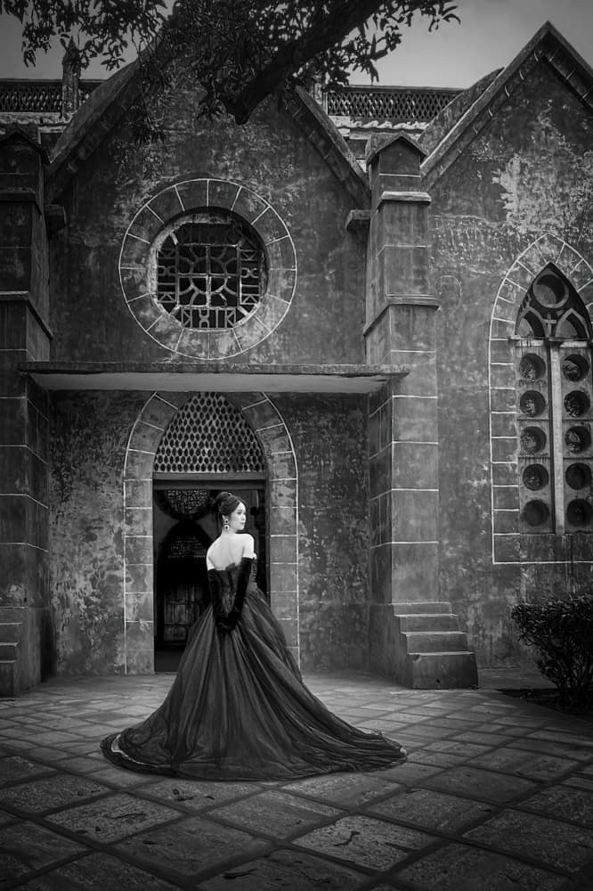 Gothic Church Gown by Irene Wu — canvas wall art
