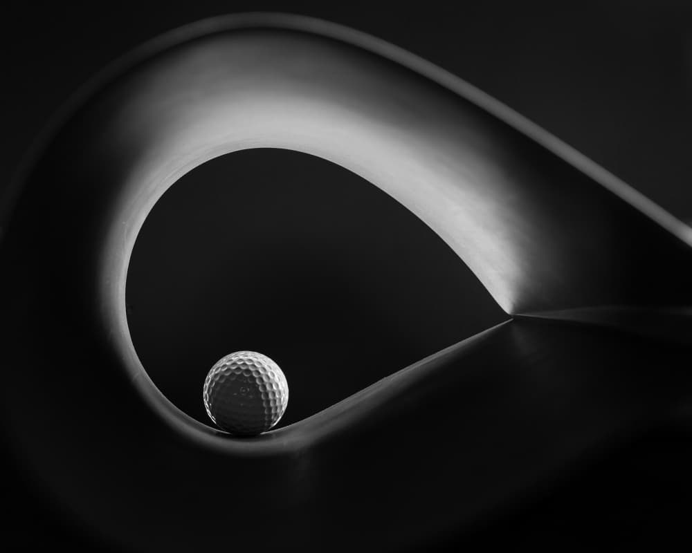 Elegant Golf Curve by Olavo Azevedo — canvas wall art