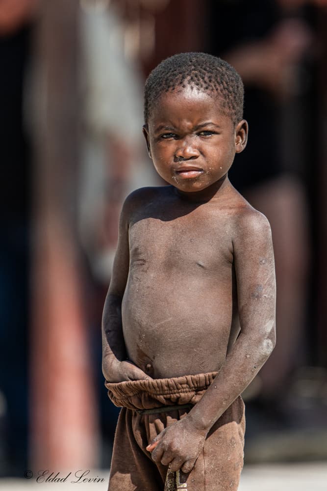 Serious African Boy by Eldad Levin — canvas wall art