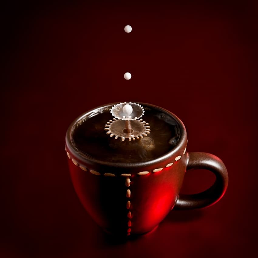 Coffee Milk Splash by Christophe Kiciak — canvas wall art