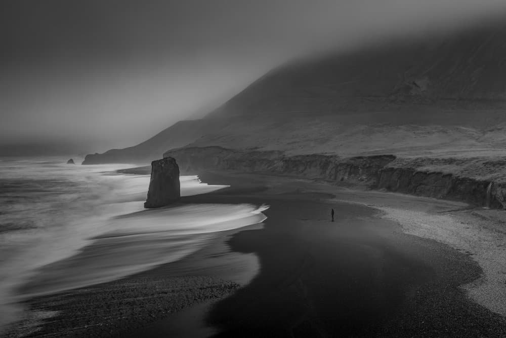 Ethereal Coastal Solitude by Jacek Swiercz — canvas wall art