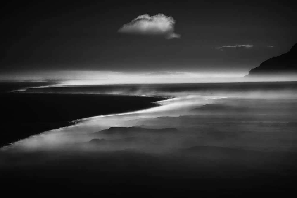 Misty Coastal Horizon by swapnil deshpande — canvas wall art