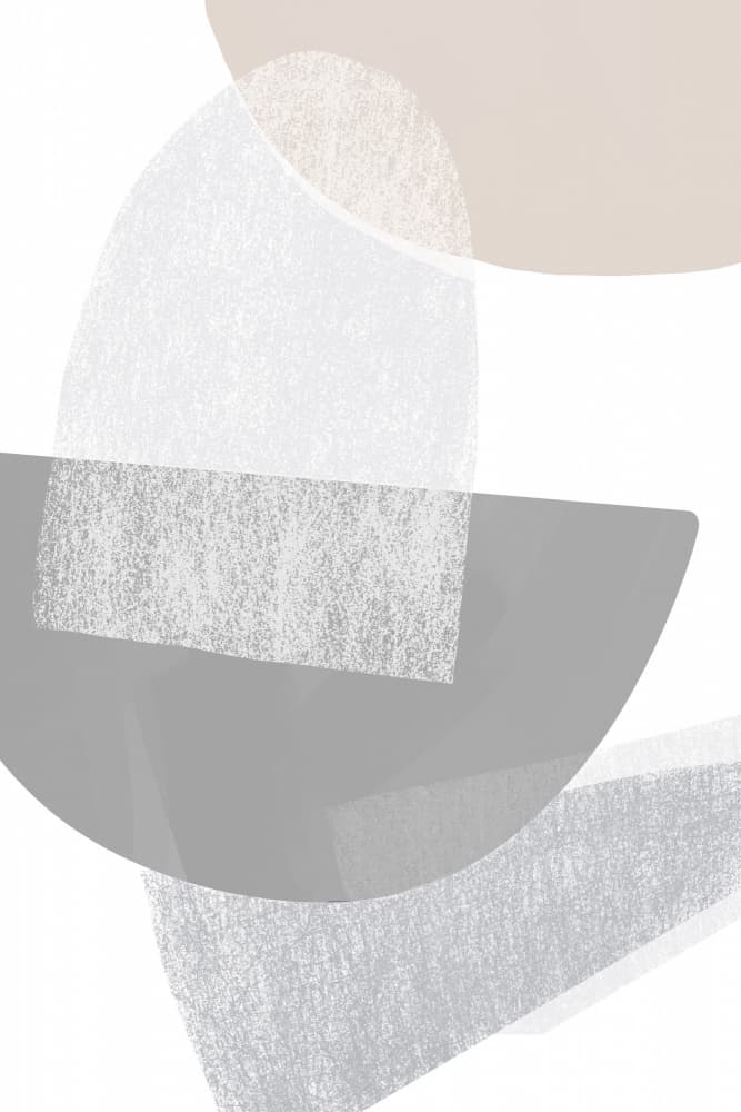 Soft Geometric Layers by Melloi Art Prints — canvas wall art