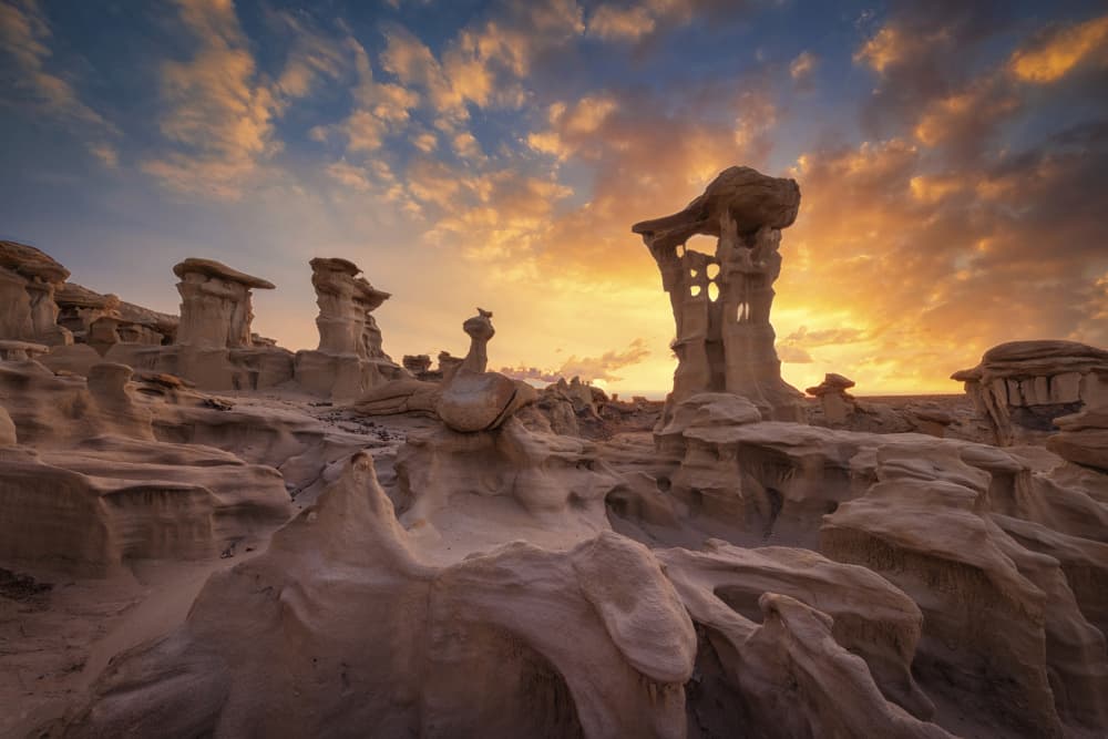 Desert Sunset Formations by Michael Zheng — canvas wall art