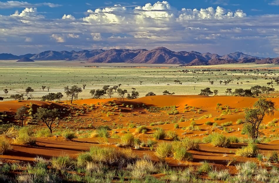 Desert Dunes and Mountains by Marc Pelissier — canvas wall art
