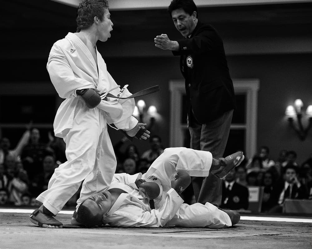 Karate Fight Impact by Marcel Rebro — canvas wall art