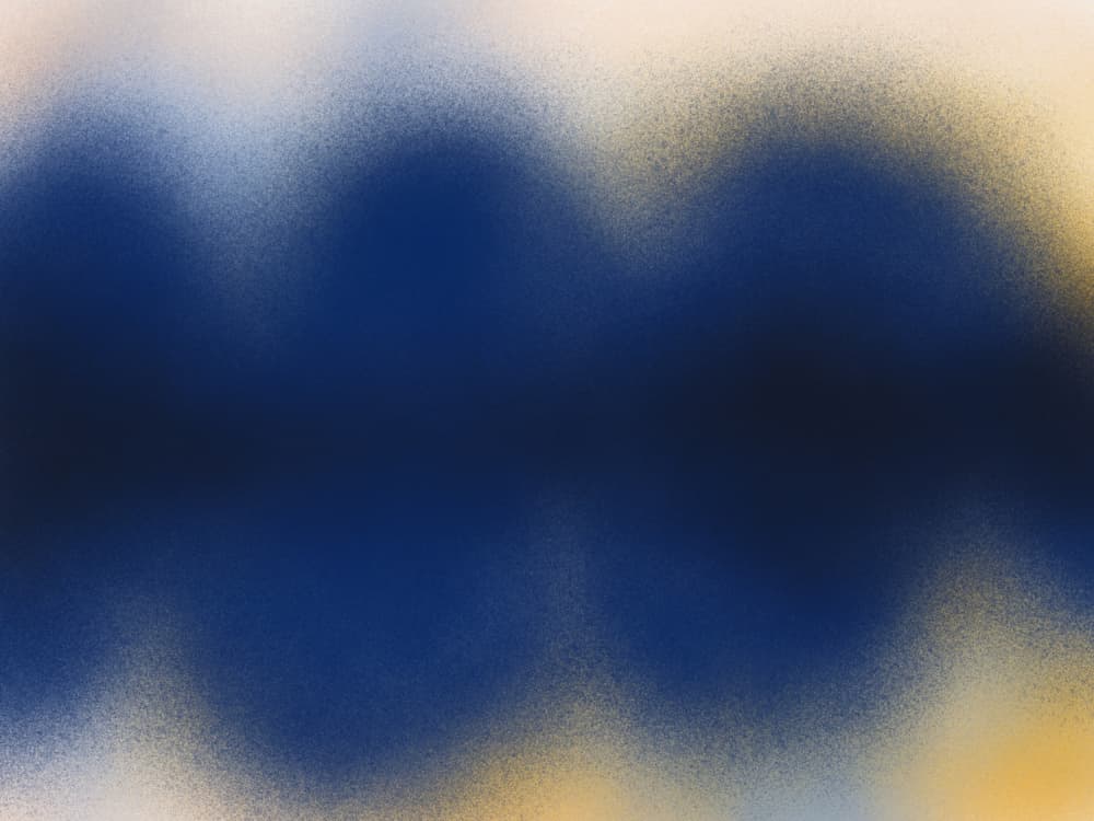 Abstract Blue Gold Hues by Little Dean — canvas wall art