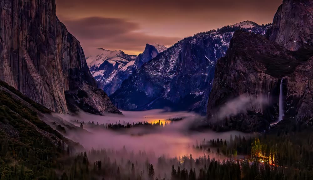 Golden Valley Twilight by Ning Lin — canvas wall art