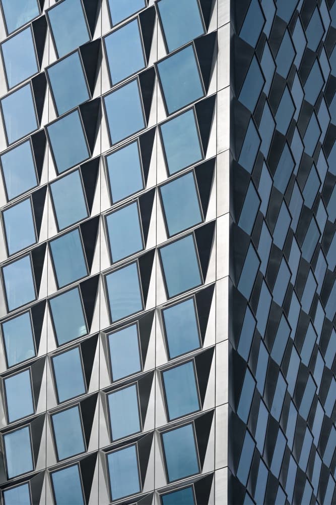 Modern Geometric Facade by Linda Wride — canvas wall art