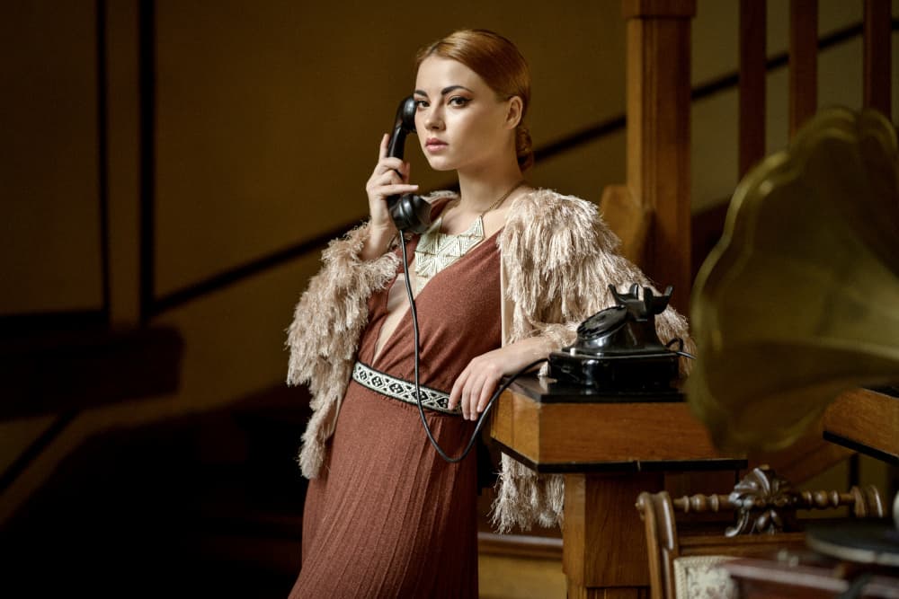 Glamorous Vintage Call by Chris Bos — canvas wall art
