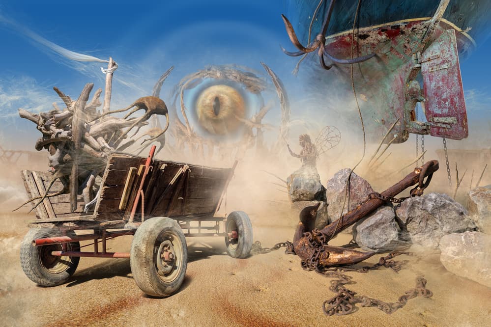 Surreal Desert Dream by Radoslav Penchev — canvas wall art