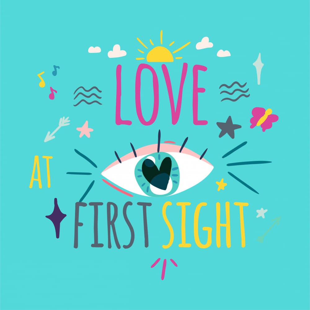Love At First Sight by Marika Barsrsind — canvas wall art