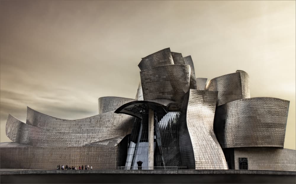 Iconic Museum Architecture by Gilbert Claes — canvas wall art