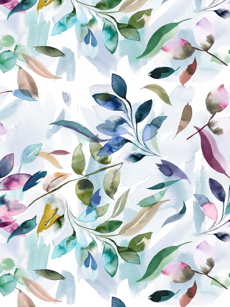 Soft Watercolor Foliage by Ninola Design — canvas wall art