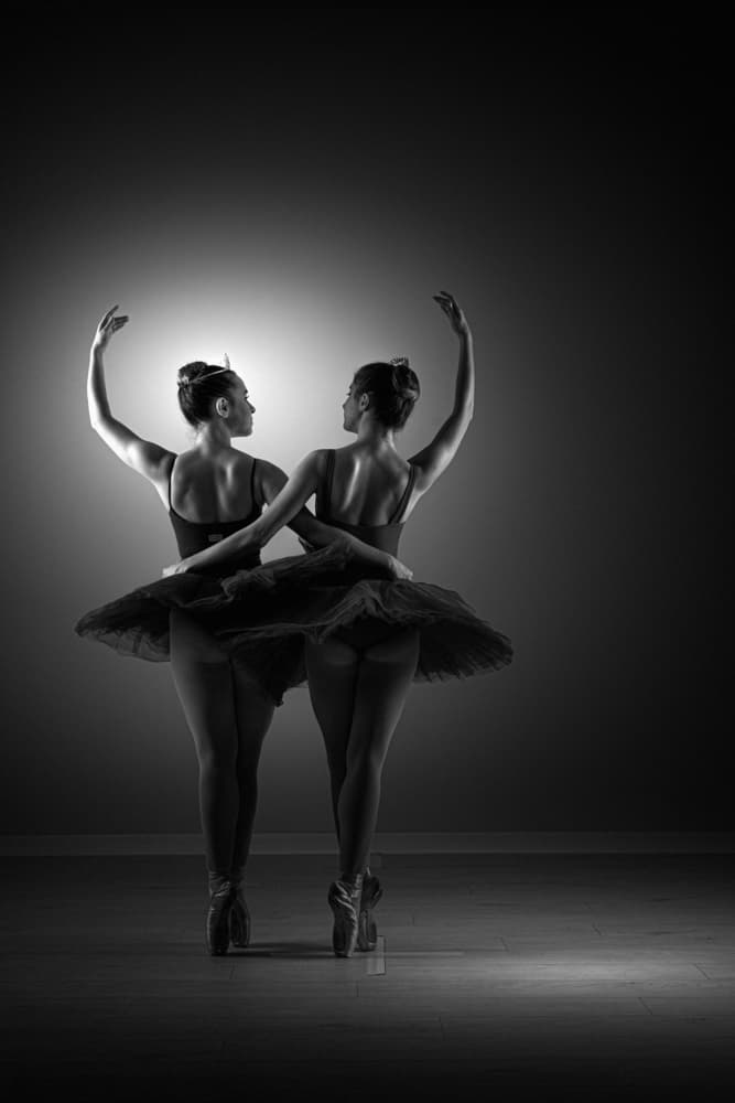 Elegant Ballet Dancers by Domenico Petrocca — canvas wall art
