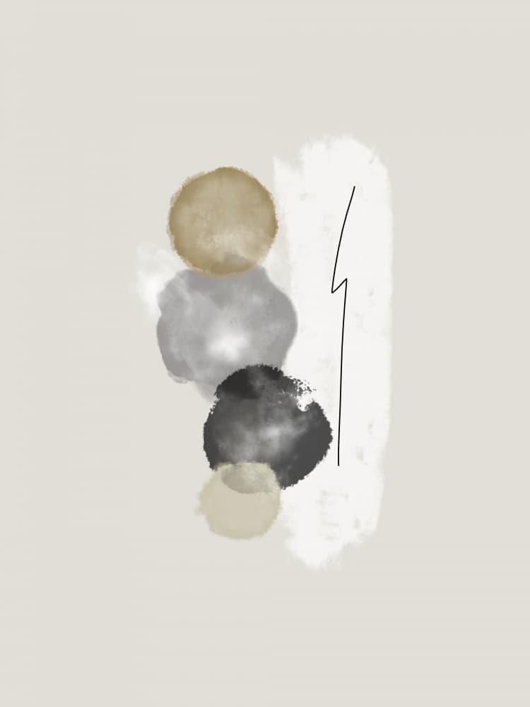 Soft Abstract Shapes by Imaginative — canvas wall art