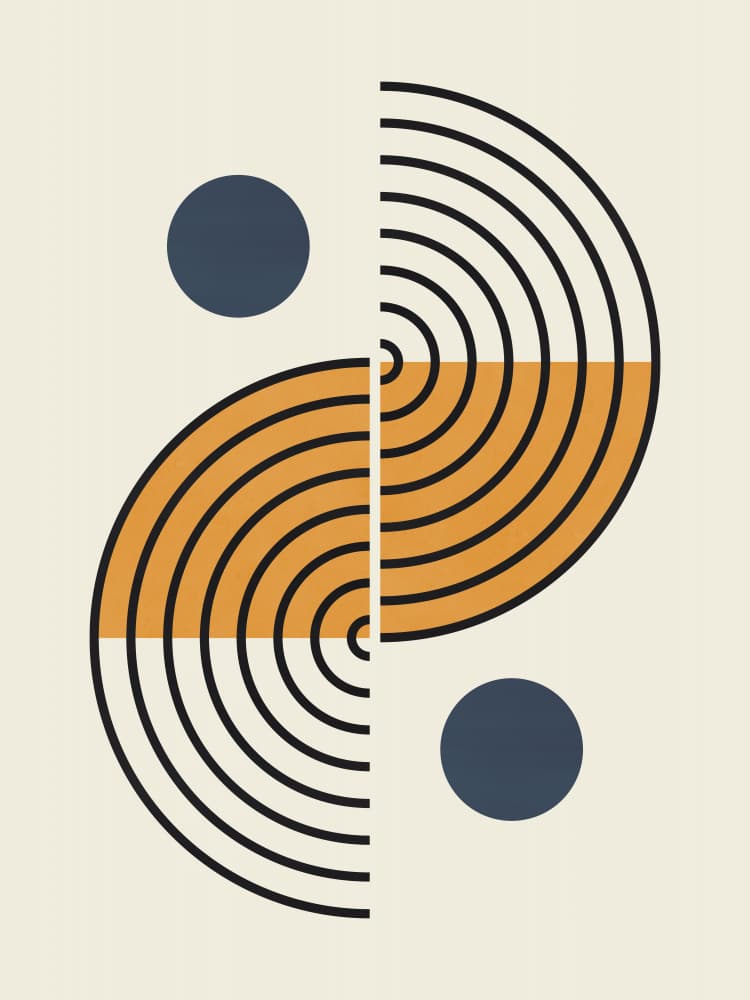 Balanced Abstract Geometry by Vitor Costa — canvas wall art