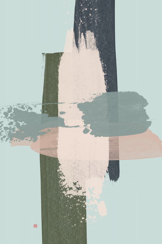 Abstract Brushstroke Layers by Thoth Adan — canvas wall art