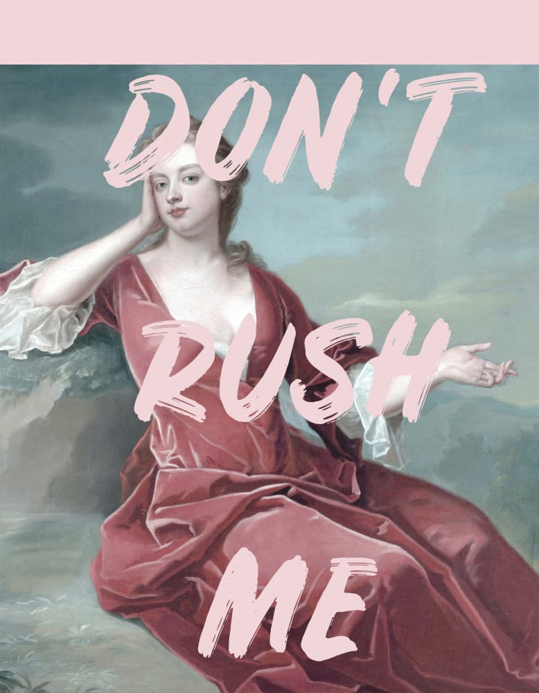 Don't Rush Me Lady by Talitha McQueen — canvas wall art