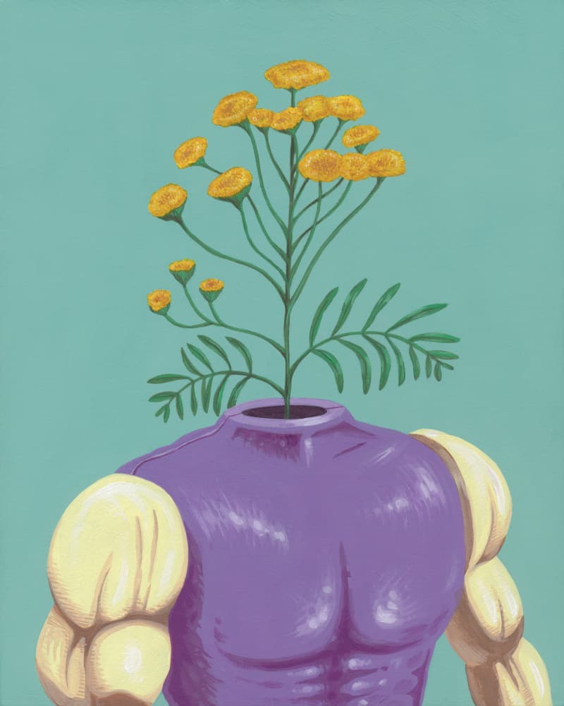 Purple Body Bloom by Famous When Dead — canvas wall art