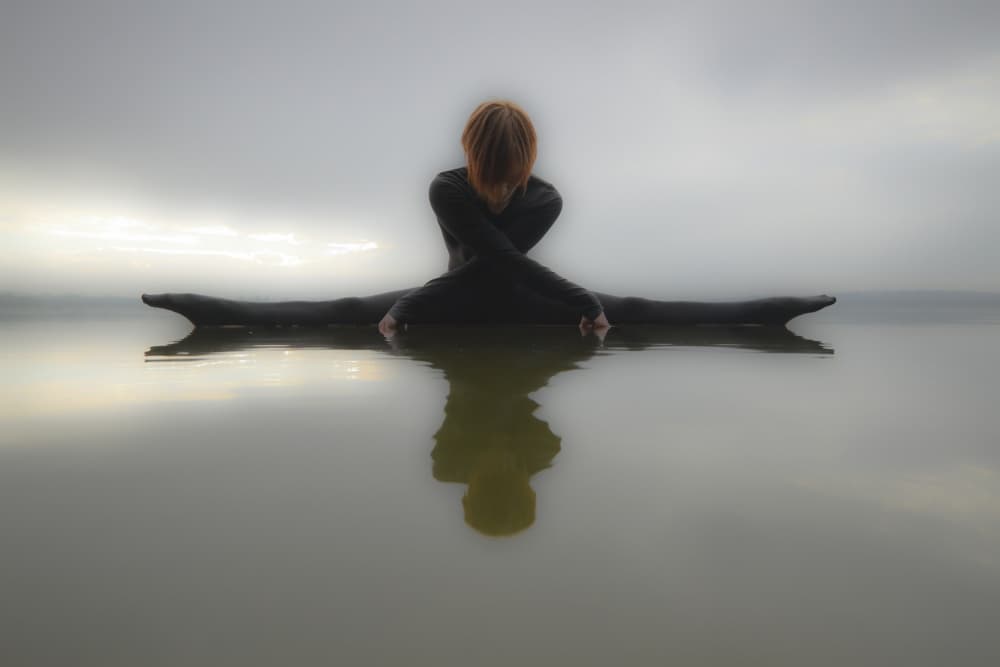 Serene Dancer Reflection by Leszek Paradowski — canvas wall art