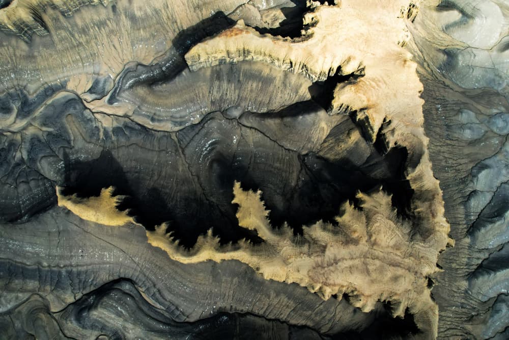 Eroded Desert Layers by Rui Wang — canvas wall art