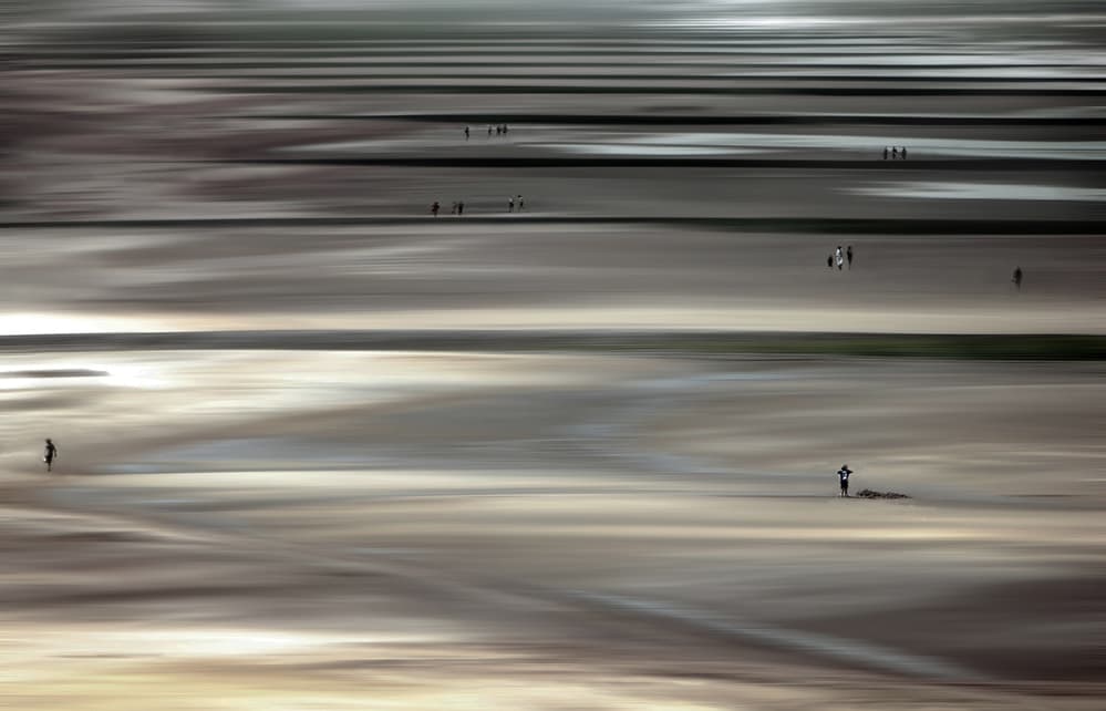 Serene Beach Movement by Yvette Depaepe — canvas wall art