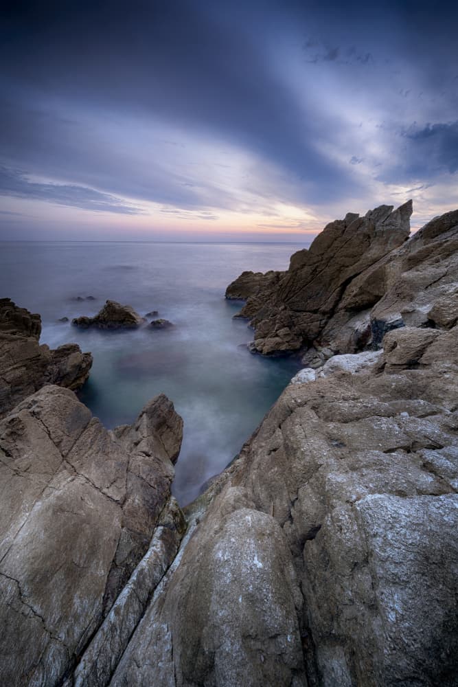 Rocky Shore Twilight by Paolo Bolla — canvas wall art