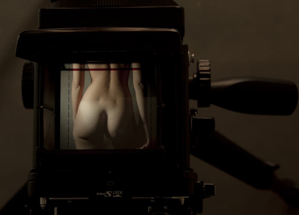 Sensual Nude Viewfinder by Hamed Khosroshahi — canvas wall art