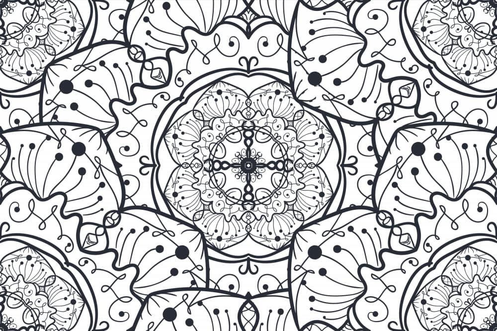 Intricate Bohemian Mandala by Marika Barsrsind — canvas wall art