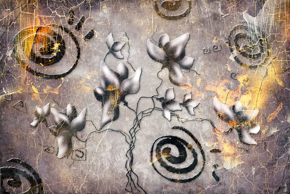 Ethnic Geomteric Art 90s Vintage 50 by Rafal Kulik — canvas wall art