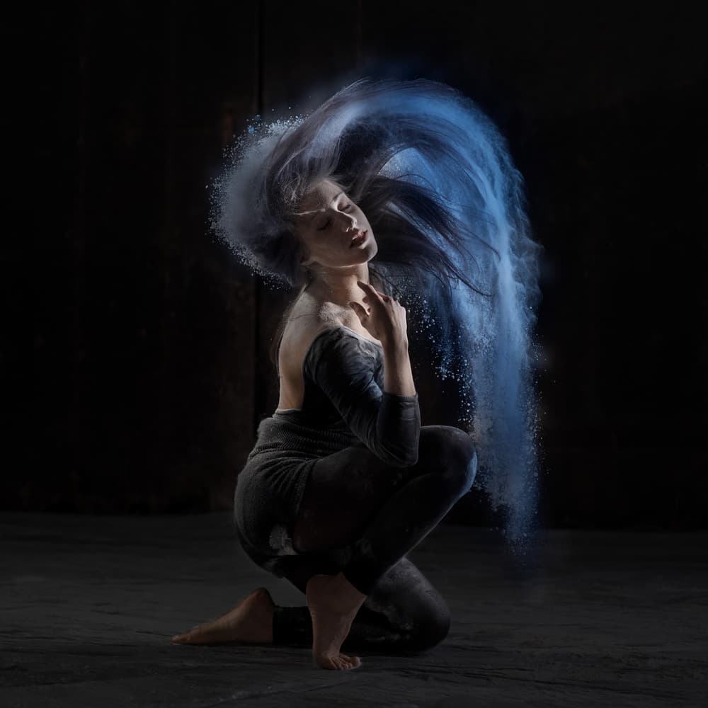 Ethereal Blue Powder by Cesare Sent — canvas wall art