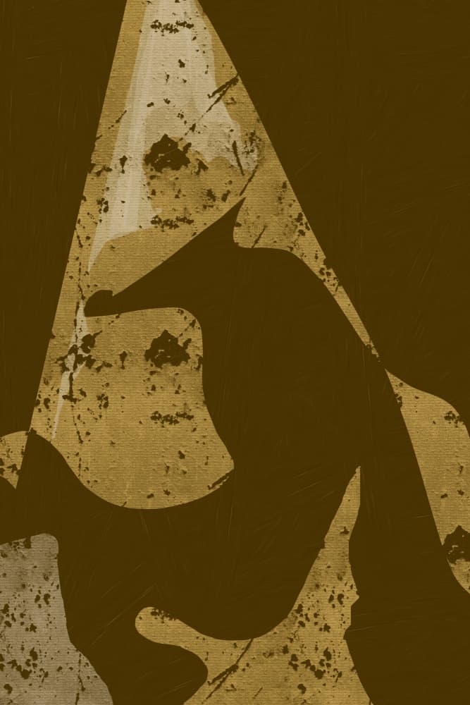 Textured Golden Abstract by Yuli Saputra — canvas wall art