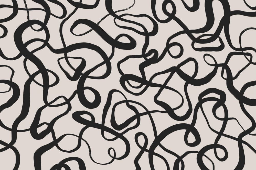 Endless Curves by Treechild — canvas wall art