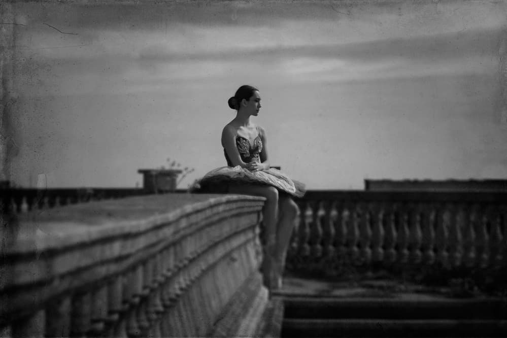 Pensive Ballerina by Antonio Arcos aka fotonstudio — canvas wall art