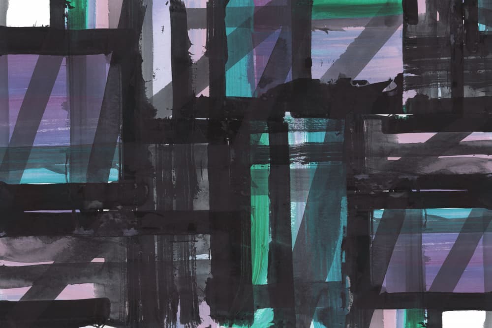 Layered Geometric Colors by cartissi — canvas wall art