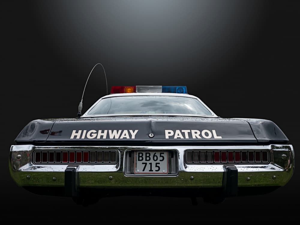 Classic Highway Patrol by Roland Weber — canvas wall art