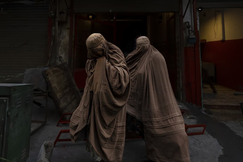 Somber Veiled Women by Elena Molina — canvas wall art